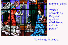Résultat de recherche d'images pour "« Voici la servante du Seigneur ; que tout m’advienne selon ta parole. »"