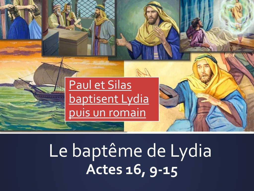 Sketch; BD diaporama : Paul et Silas baptisent Lydia - KT42 - portail caté