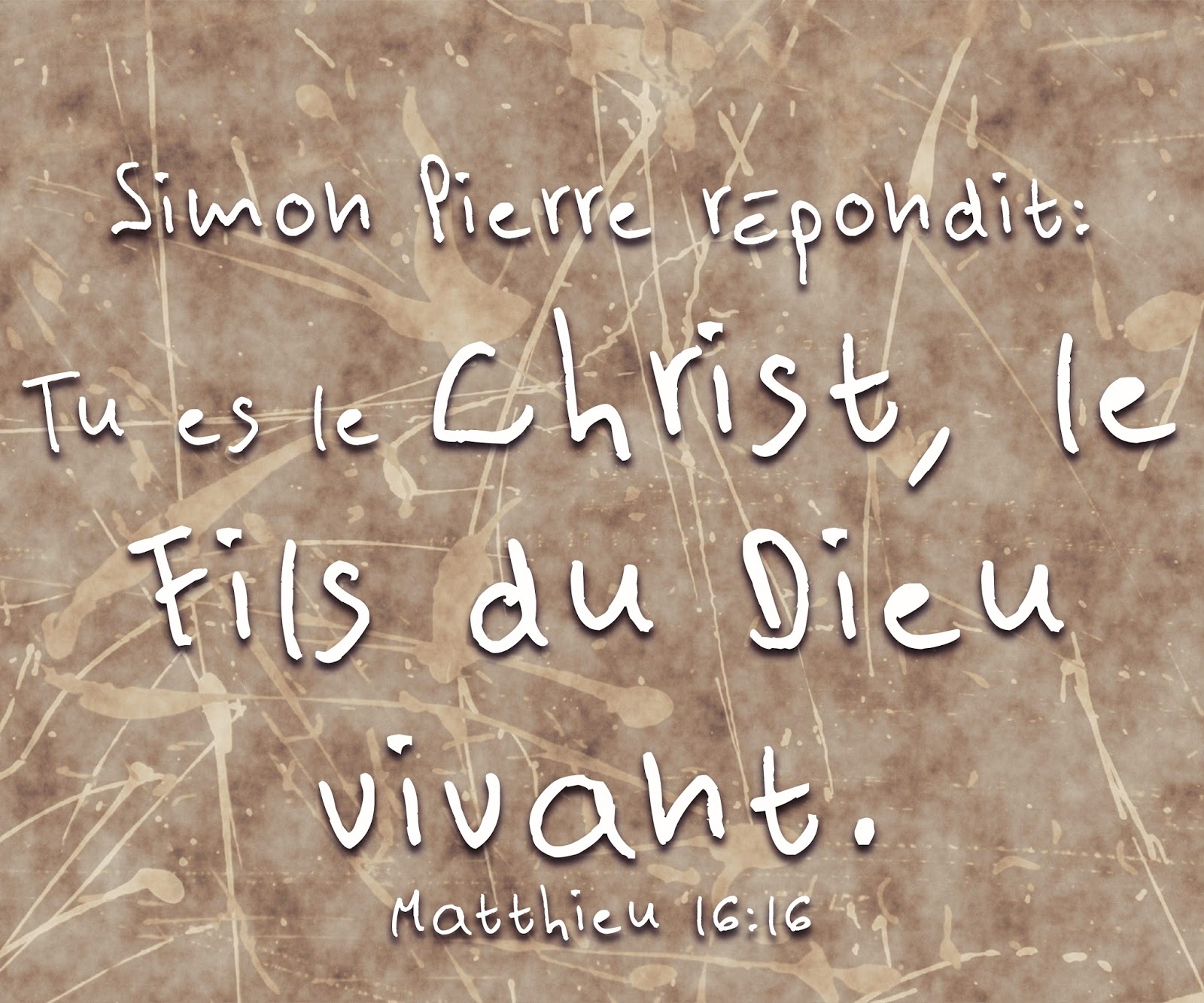 Tu es le Fils du Dieu vivant