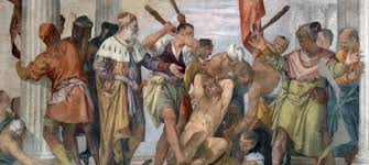 Les Saints Marc et Marcellin conduits au martyre