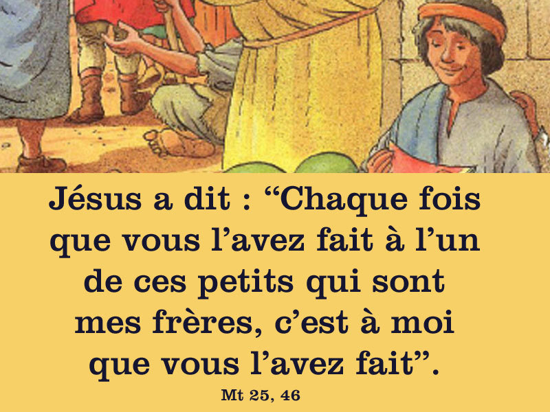 Caté : "chaque fois que vous l'avez fait à l'un de ces petits ...